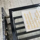 Italian 80s coffee table in marble and glass
