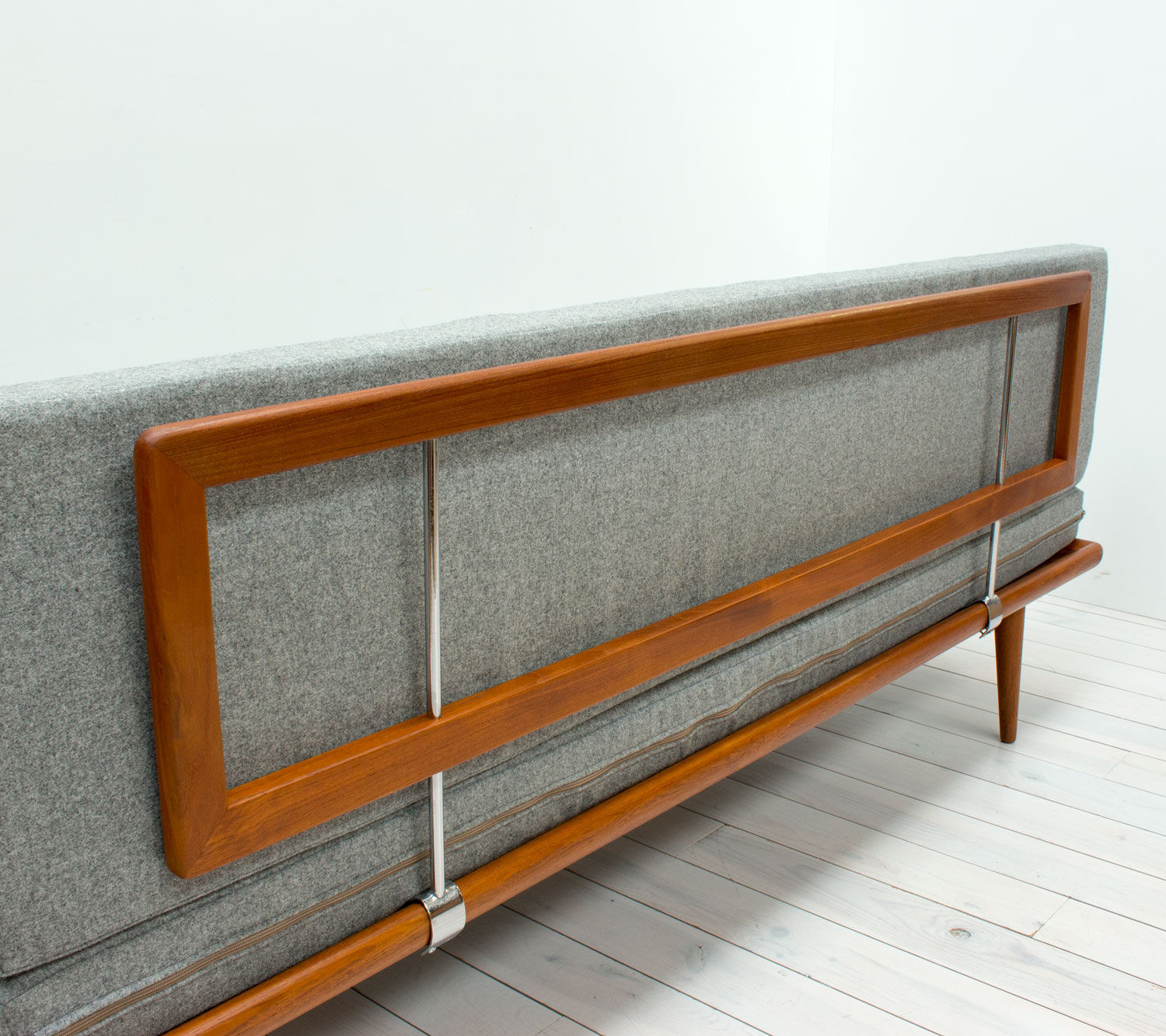 Teak minerva 3 seater sofa by Peter Hvidt & Orla Mølgaard Nielsen For France & Son, 1950