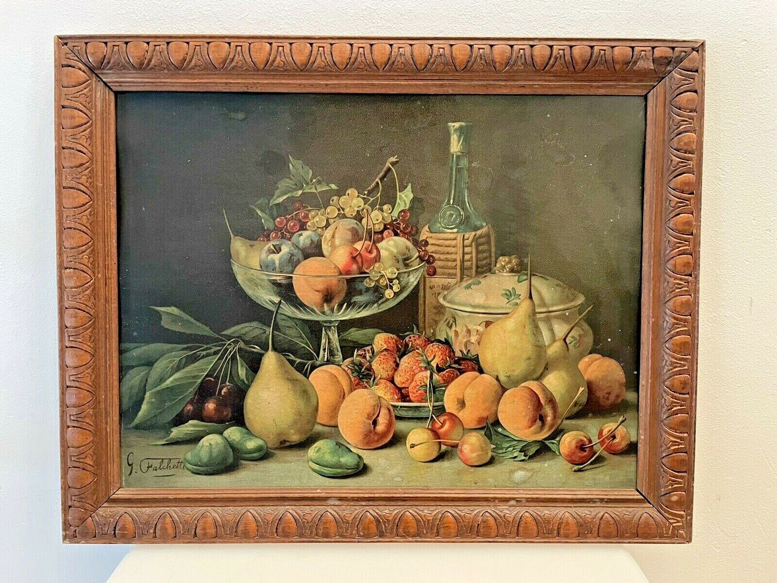 " g. falchetti ", still life with fruits