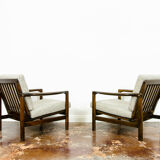 Pair of B-7522 armchairs by Zenon Bączyk, 1960's