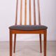 Chaises de salle à manger en teck et tissu du milieu du siècle par Leslie Dandy pour G-Plan, années 1960, lot de 6