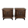 Paire de chevets en bois sculpté, Début XXe siècle
