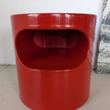 Side table, red bedside table Artemide Giano Giano by Emma Gismondi.