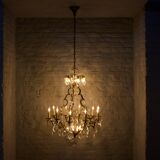 Louis XV style cage chandelier with tassels
