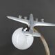 Art Deco / Streamline Moderne "Airplane" propeller lamp, circa 1930-1940