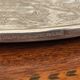 Silvered metal table mat