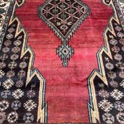 Ancient Persian mazlaghan carpet 126x198 cm