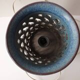Lampe en céramique bleue Signée Emile Masson (Vallauris)