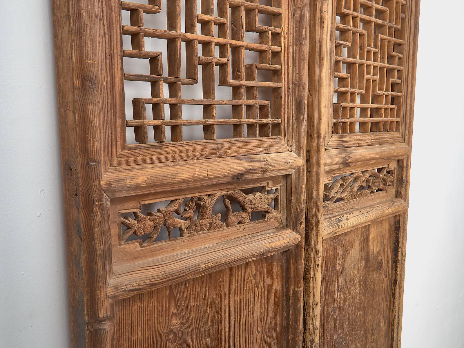 Antique Chinese wooden door, circa 1890