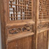 Porte chinoise ancienne en bois, vers 1890