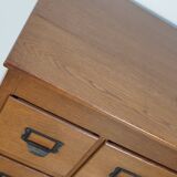 Vintage Dutch Oak Apothecary / Filing Cabinet, 1930s