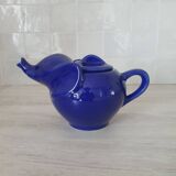 Elephant teapot by Lipton in royal blue.