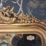 Louis Philippe mirror with pediment 154 x 98