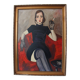 Peinture abstraite de modèle de femme figure moderne antique ancienne vintage 19