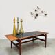 Vintage Danish design teak & tile coffee table