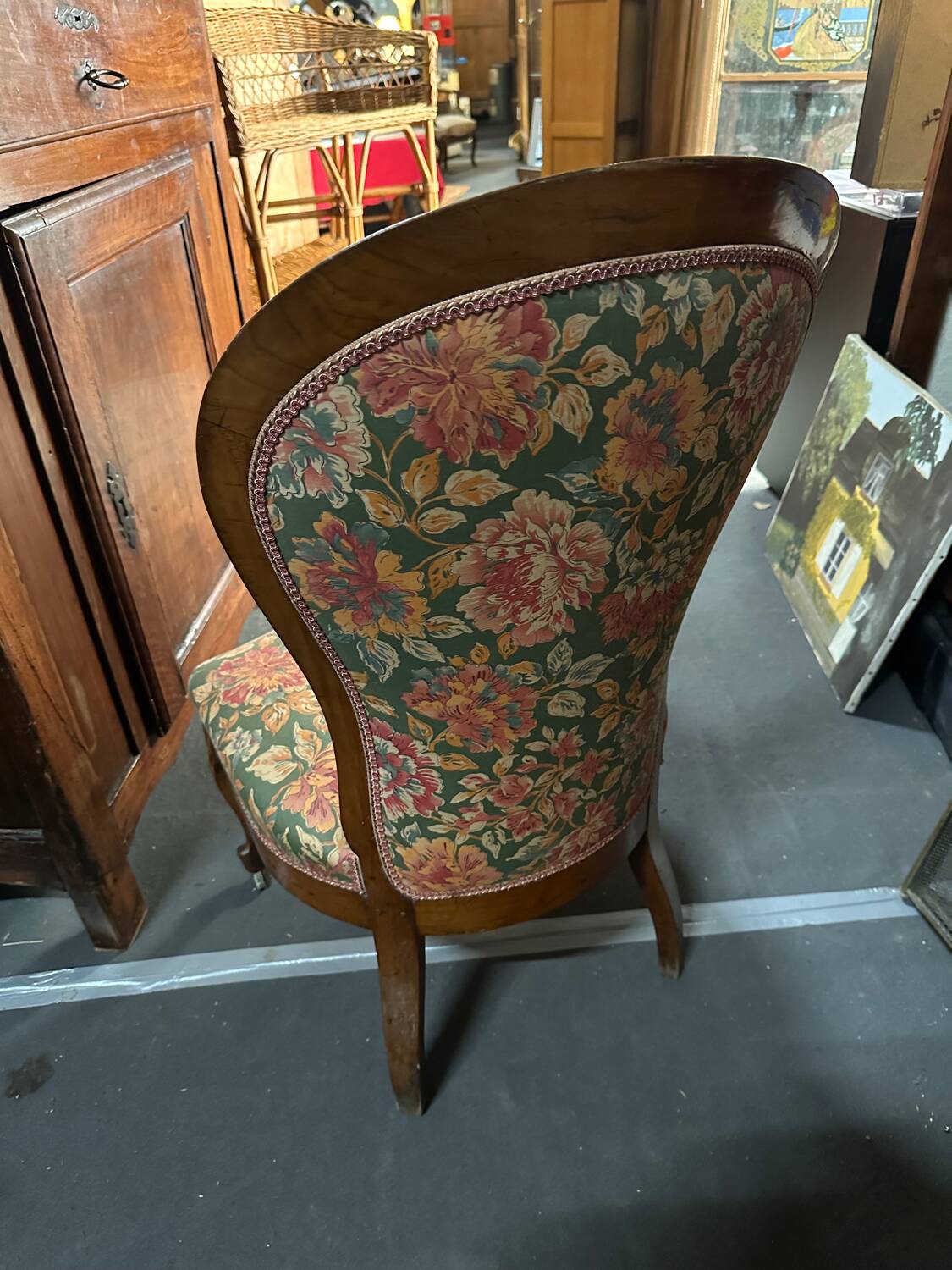 Fireplace armchair