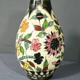 Polychrome Earthenware Vase, signed J.Massier, Vallauris – Early 20th Century
