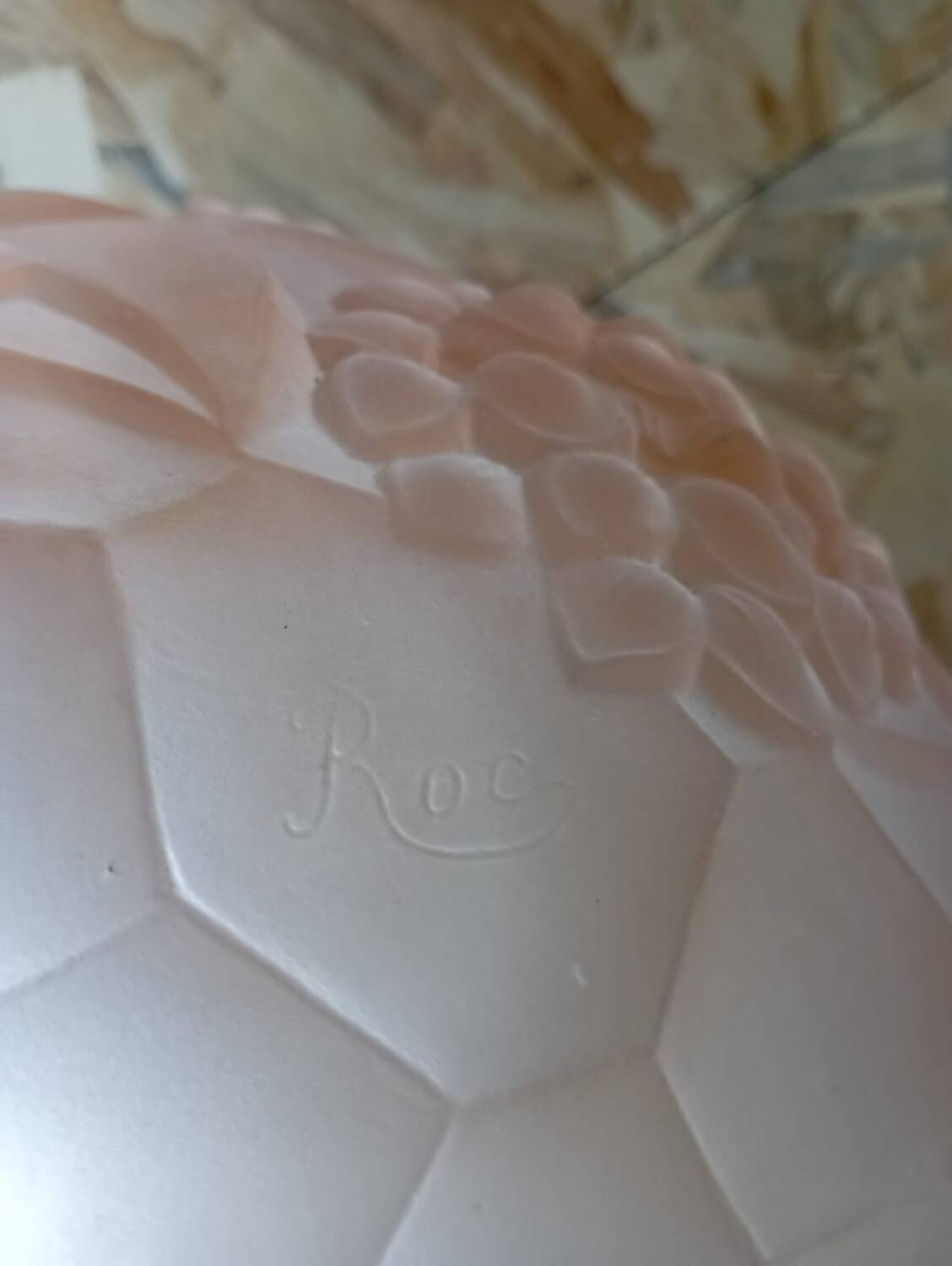 Art Deco chandelier bowl