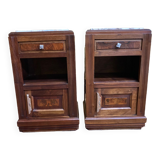 Pair of art deco bedside tables