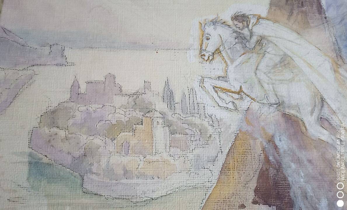 Luc Barbier (1903-1989) watercolor - 62.5 x 48 cm