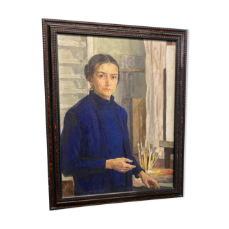 Portrait self-portrait of a Russian artist