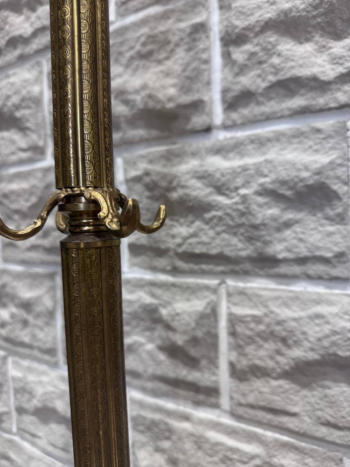 Portemanteau en laiton massif