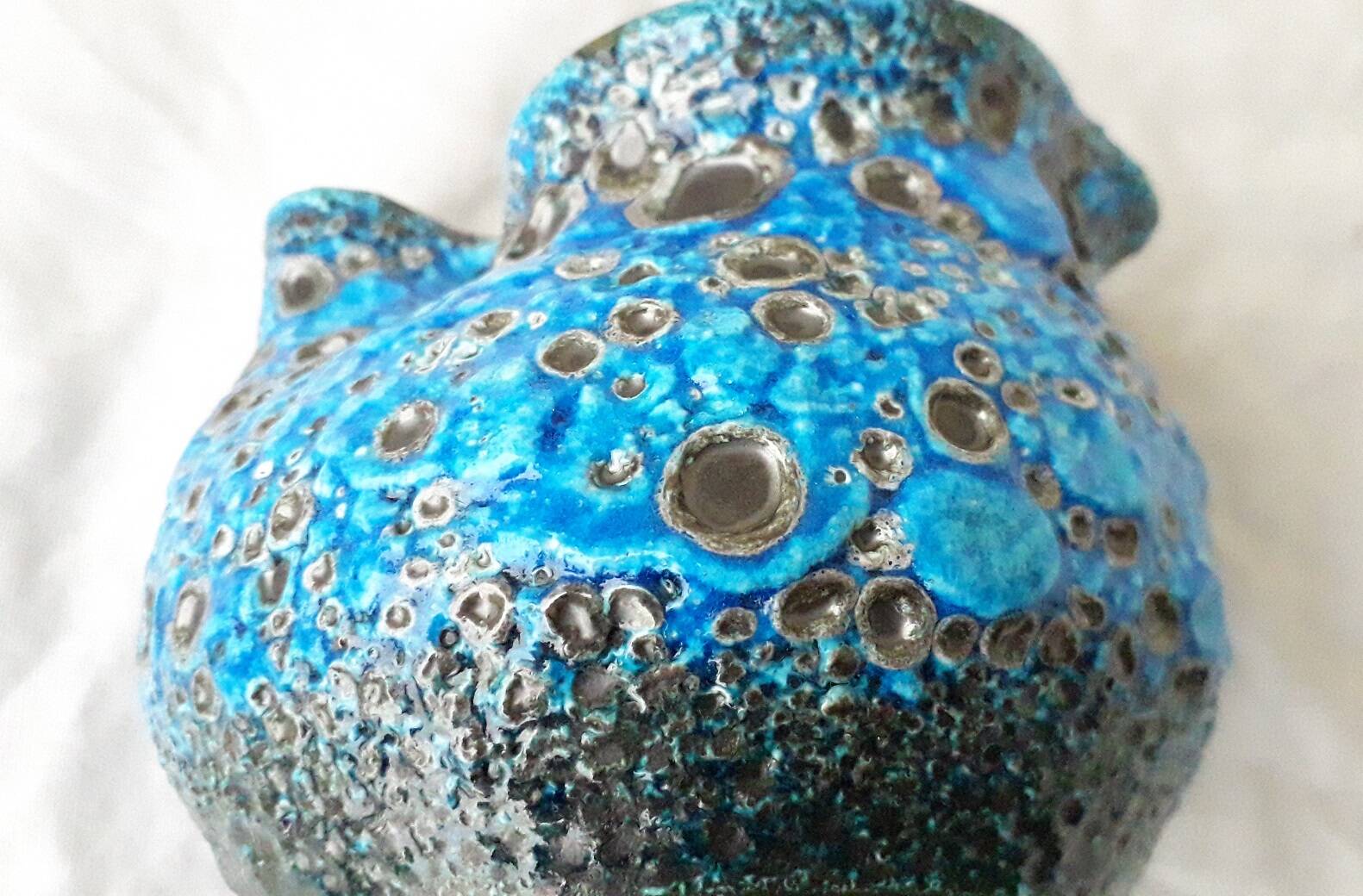 Blue milk jug
