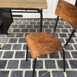 School desk and chair