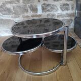 Table basse Leitmotiv verre fumé