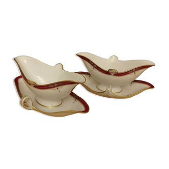 Pair of old gravy boats