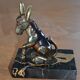 Free-standing donkey in resin