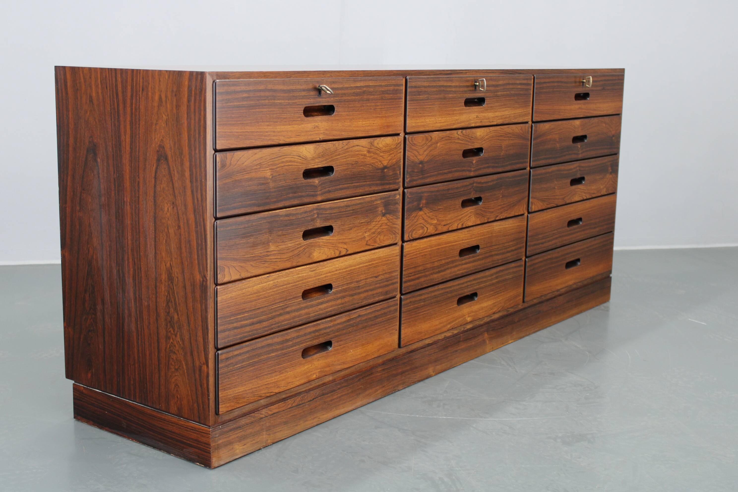 1960s Rare Kai Winding Chest of Drawers or Sideboard, Restored