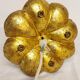 Wrought iron table lamp and gold leaf. France, 1950