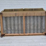 1960s, Danish velour 2 seater drop arm sofa, wool, original condition.