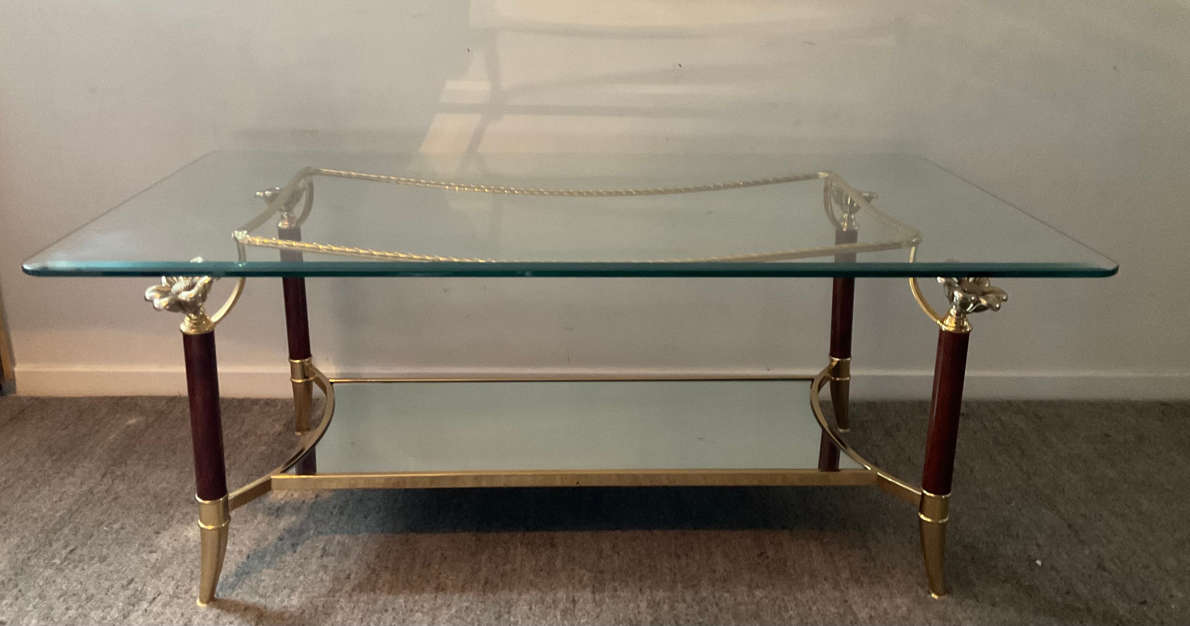 Italian coffee table Hollywood Regency style of the 70s