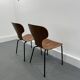Chaises Mid-Century en Contreplaqué Danois, 1950s, Set de 2