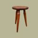 Tripod stool with pencil legs