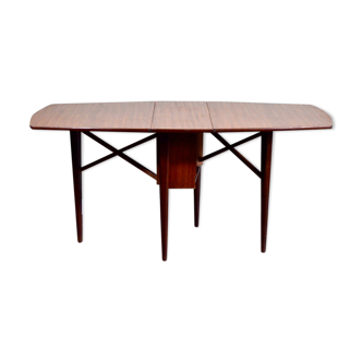 Midcentury drop leaf table in teak