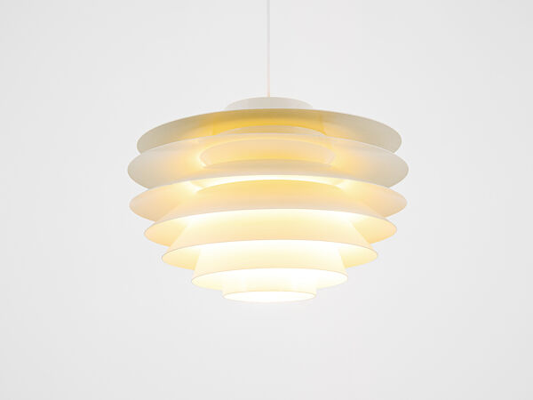 Suspension Verona blanc moyen par Svend Middelboe pour Nordisk Solar