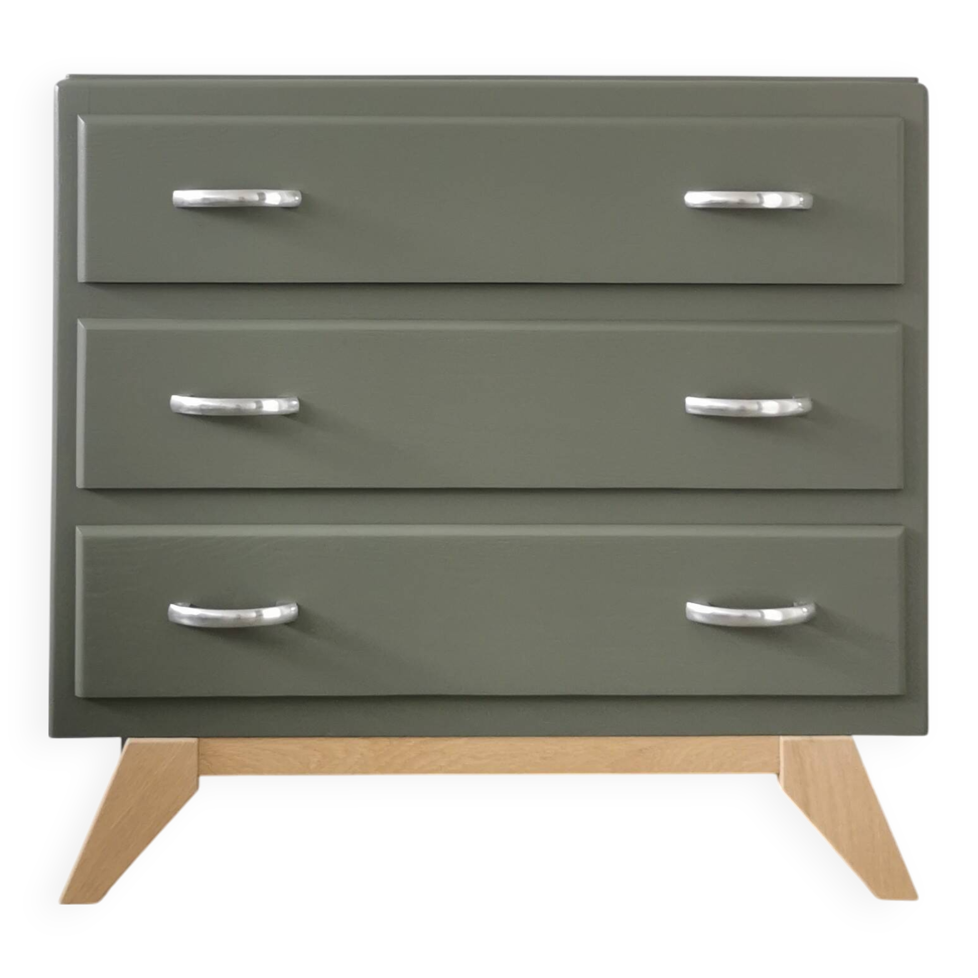 Commode vintage pieds compas
