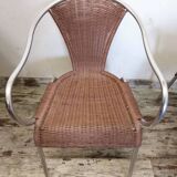 Stackable patio armchairs