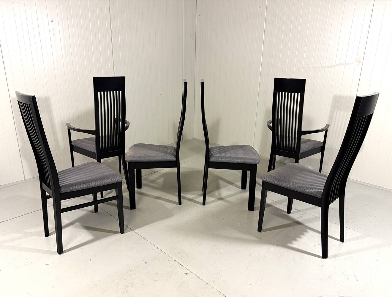 Chaises de salle à manger Tonon Italie par Wolf Schmidt Bandelow années 1980.