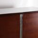 Petite armoire bois et chrome 