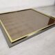 Mirror square brass design