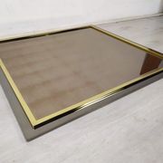 Mirror square brass design