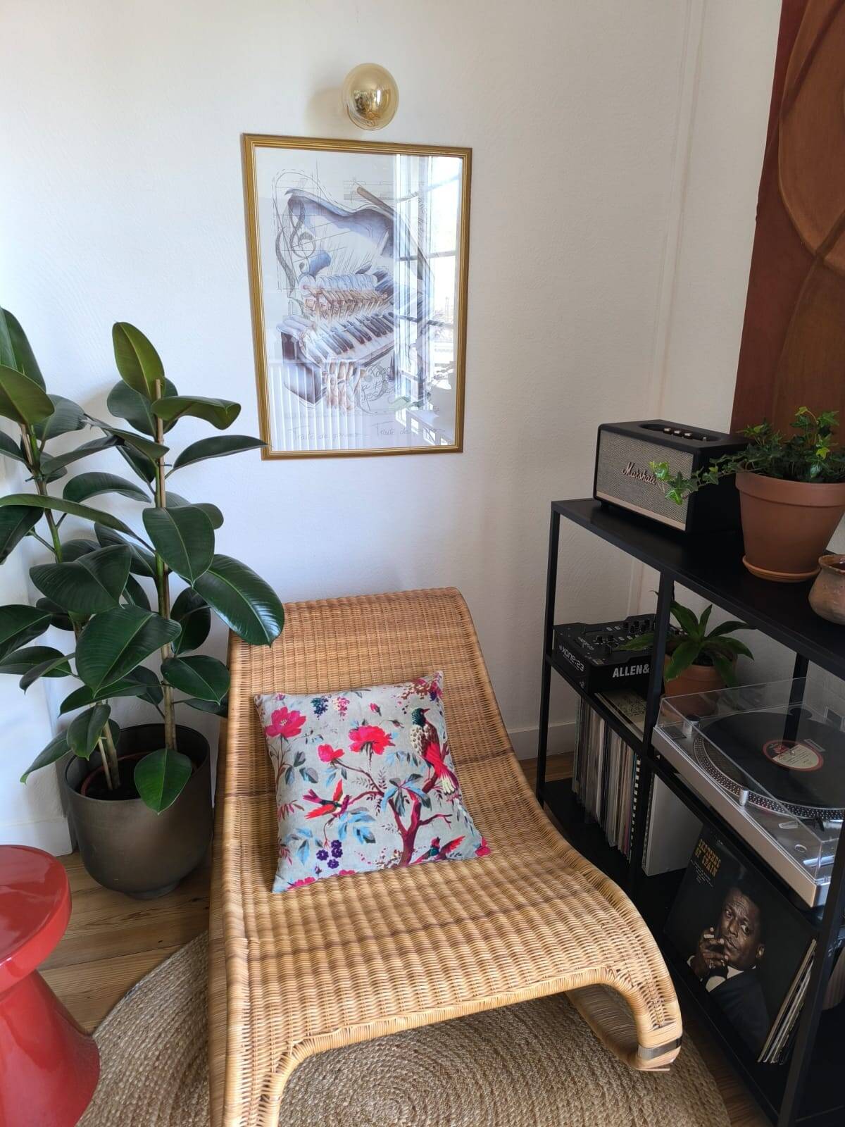 Ikea 2002 Gunghult rocking rattan armchair by James Irvine