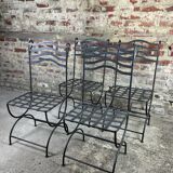 Wrought iron chairs (set of 4)