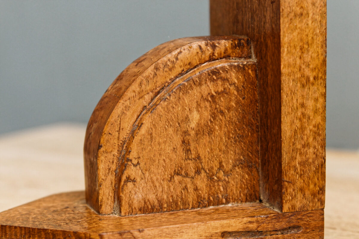 Pair of art deco bookends, solid wood
