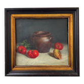 Tableau nature morte huile sur toile ancienne