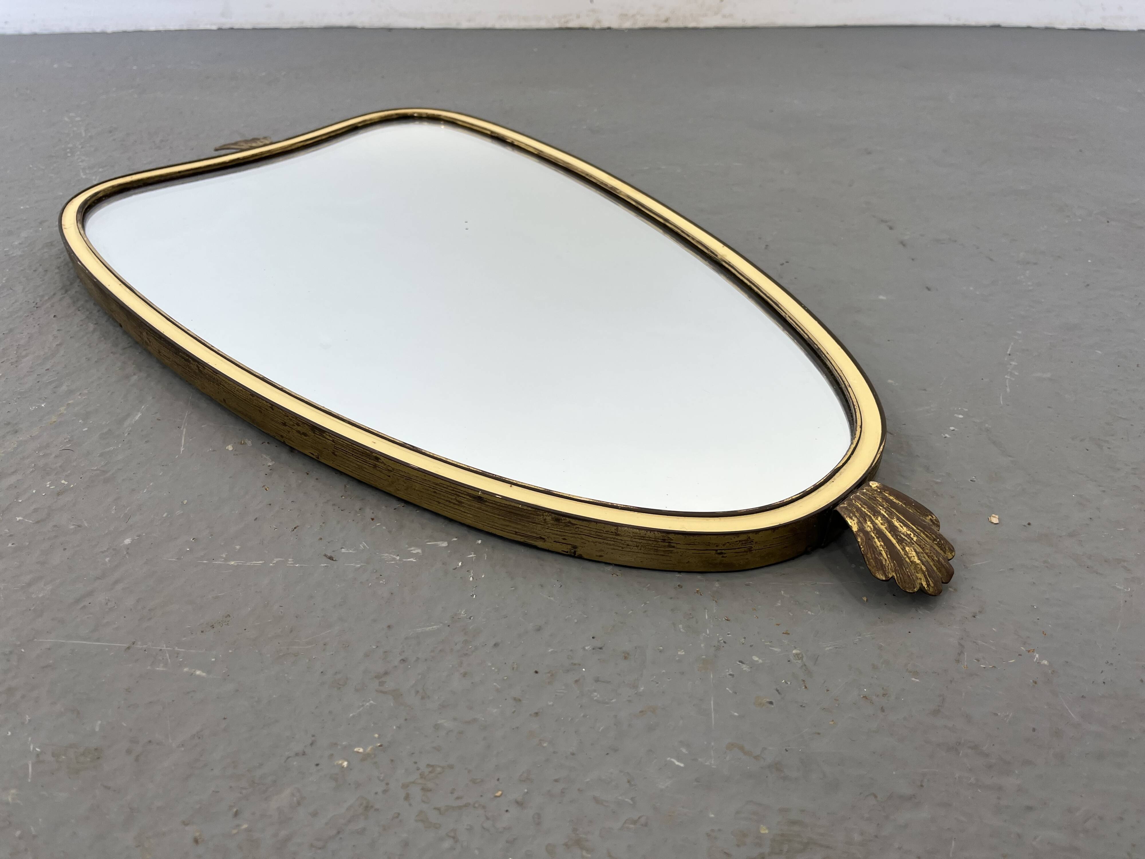 Mid-century gold mirror, 1960s